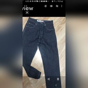 Y2K Rich Kids RK Dark Denim Baggy Wide Leg Dead Stock Rare 34×34 Streetwear